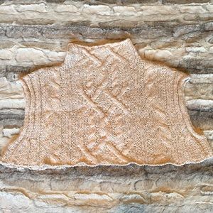 xs Free People creamy white cropped turtleneck